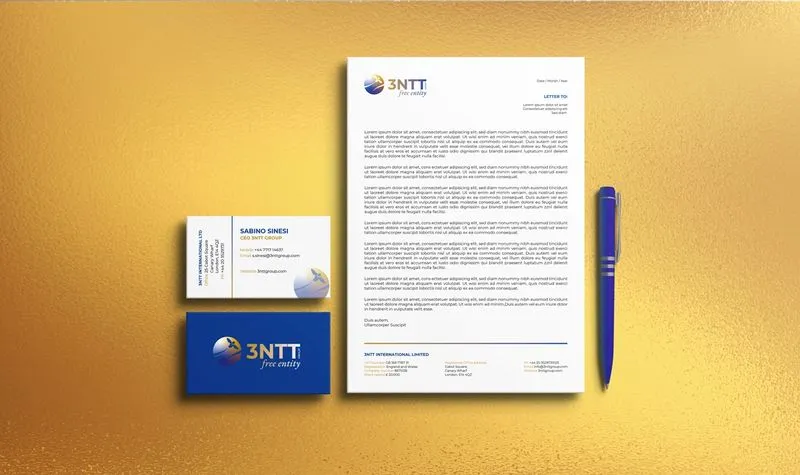 3NTT Group stationery and letterhead